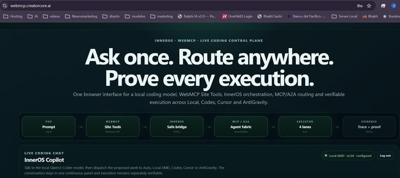 InnerOS WebMCP Mission Control – screenshot 7