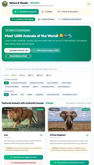 Nature & Wonder - Kids Explorer – screenshot 2