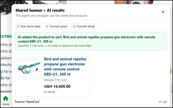 WebMCP Catalog Bridge – screenshot 2