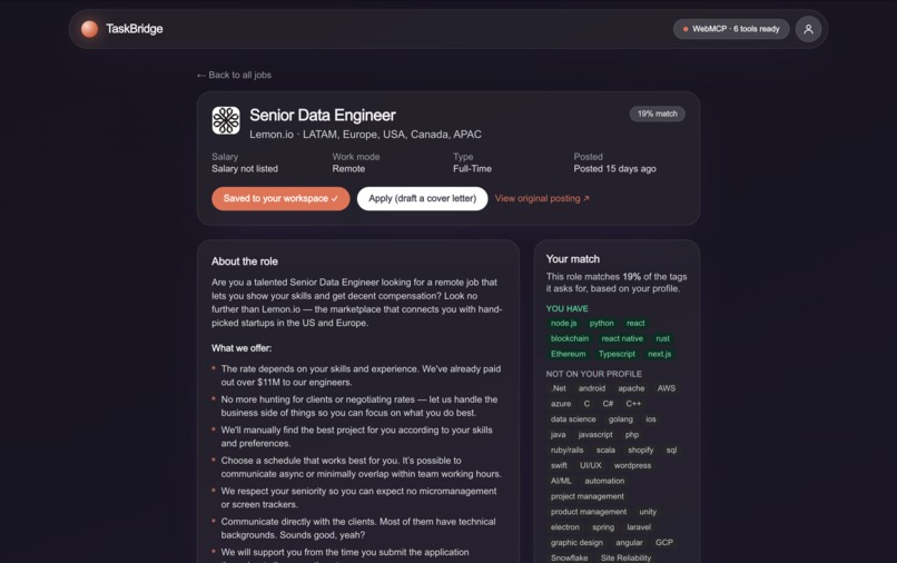 TaskBridge – screenshot 4
