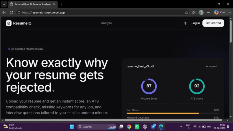 resumeiq – screenshot 1