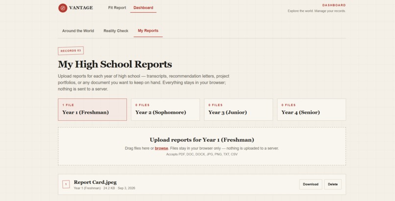 Vantage – screenshot 2