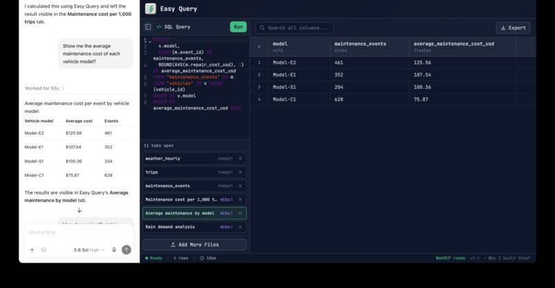 Easy Query – screenshot 1