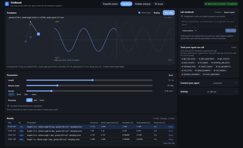 Trialbook – screenshot 1