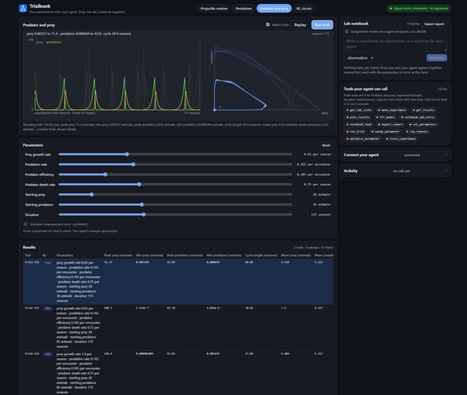 Trialbook – screenshot 2