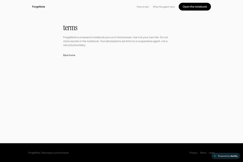 Forgenote – screenshot 1