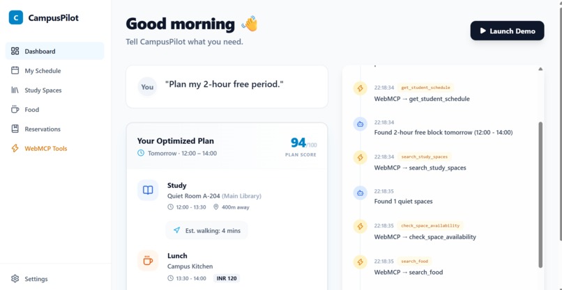 CampusPilot — Agentic Campus OS – screenshot 1