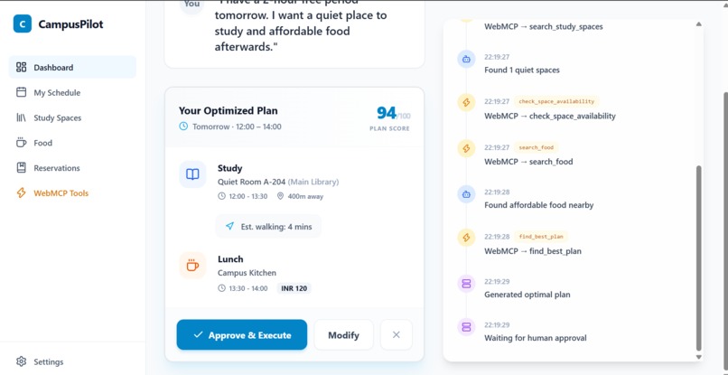 CampusPilot — Agentic Campus OS – screenshot 2
