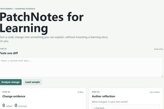 PatchNotes for Learning