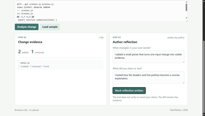 PatchNotes for Learning – screenshot 2
