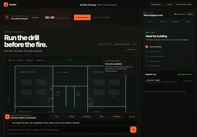 Muster — The Agentic Fire Drill – screenshot 1