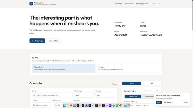 VocalApply - voice-driven job application – screenshot 2