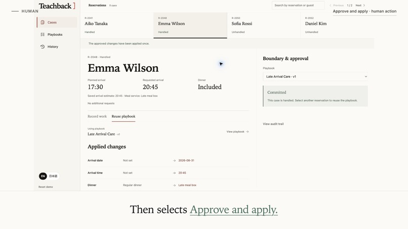 Teachback – screenshot 2