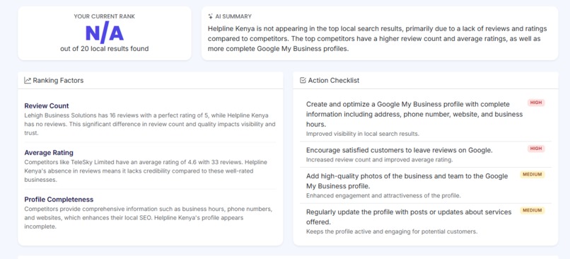 Local Business Rescue Radar – screenshot 1