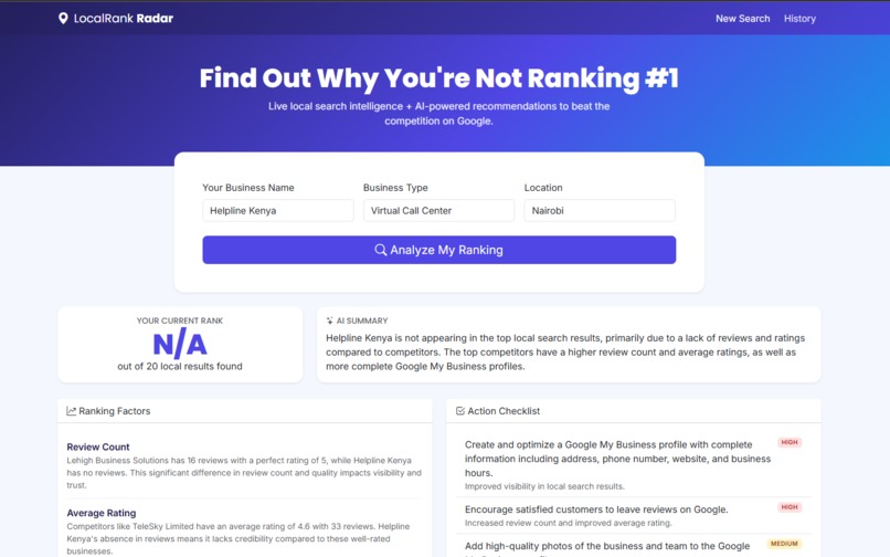 Local Business Rescue Radar – screenshot 3