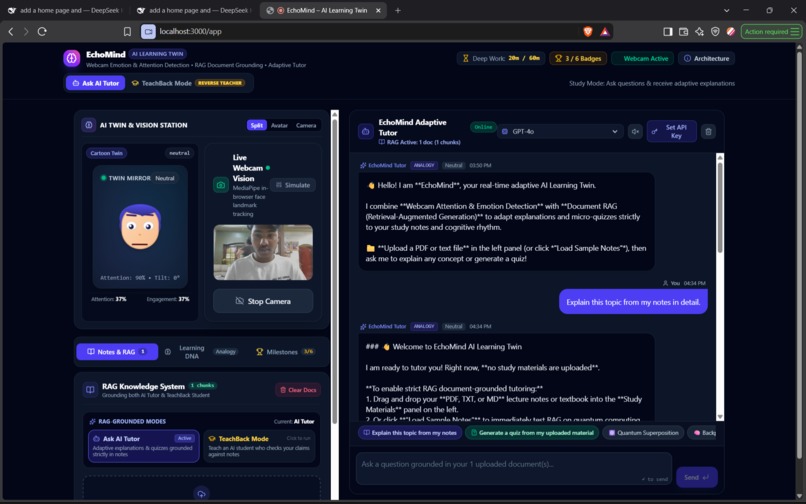 echomind – screenshot 1