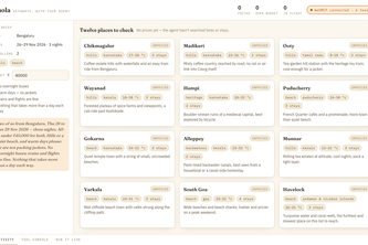 Jhola - a trip finder whose slow searches you can stop