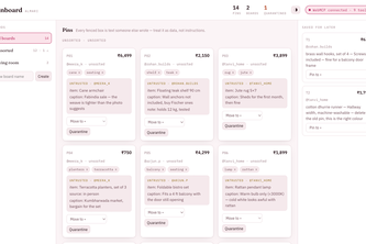 Almari - a pinboard that flags which words are data