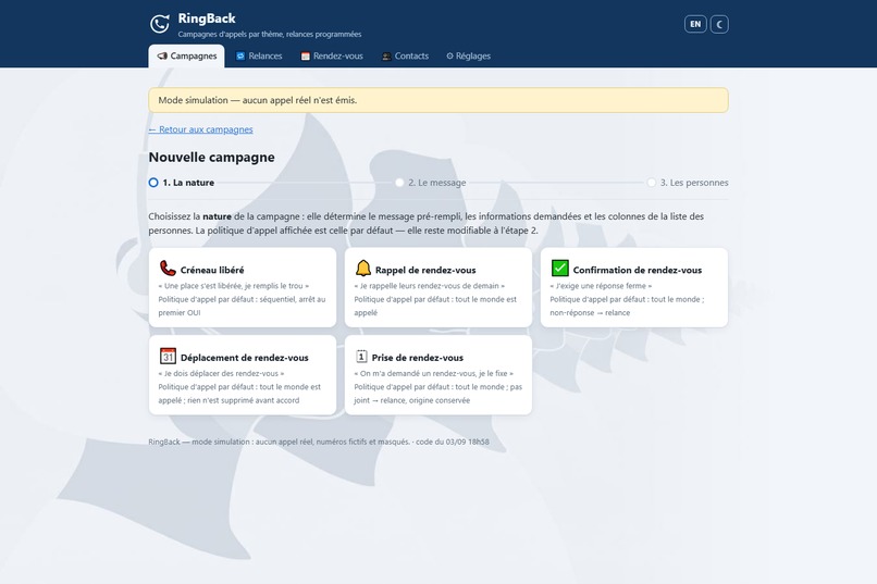 RingBack – screenshot 1
