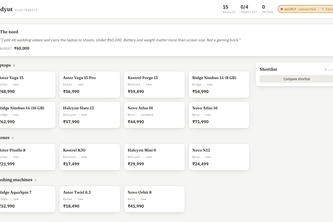 Shortlist - a store that turns your need into filters
