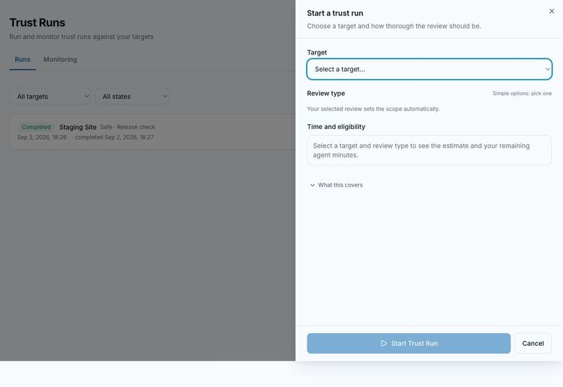 Lyrashield AI — WebMCP Assurance tool – screenshot 11