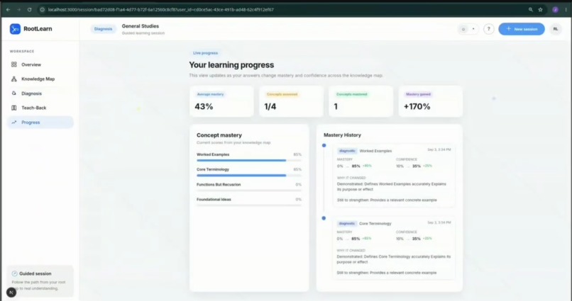 RootLearn – screenshot 2