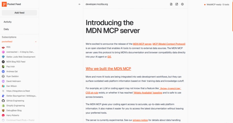 Pocket Feed – screenshot 2