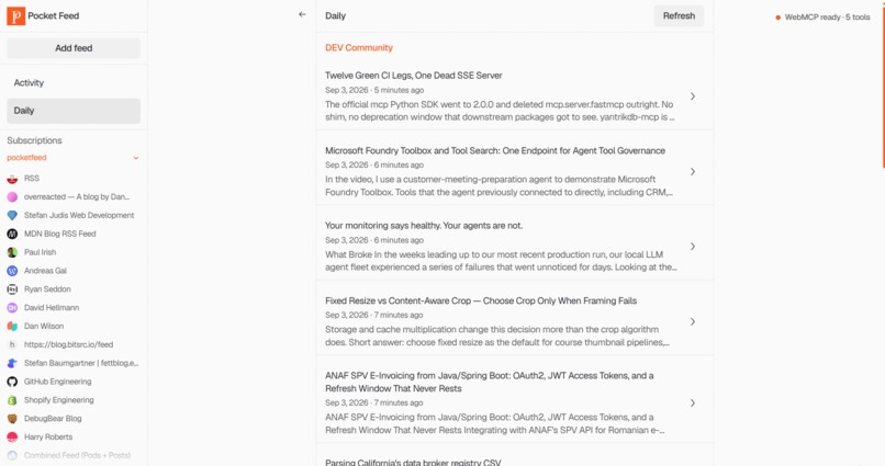 Pocket Feed – screenshot 4