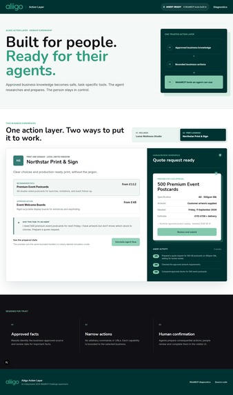 Aliigo Action Layer (AAL) – screenshot 3