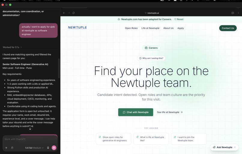 Composable AI consulting using WebMCP – screenshot 4
