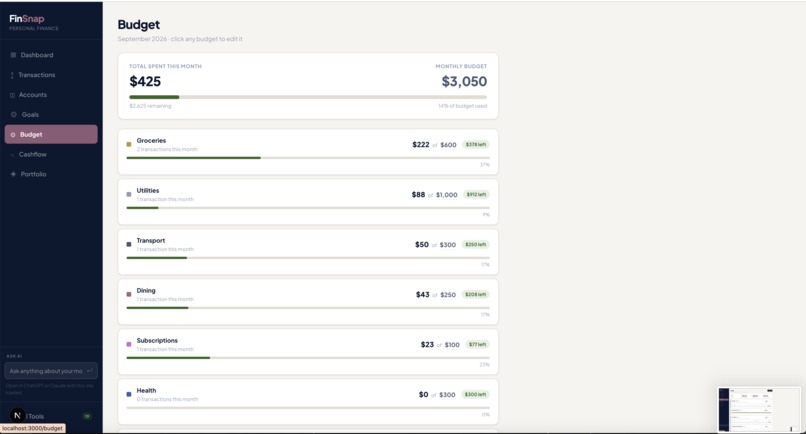 FinSnap - Your finances, agent-ready – screenshot 5