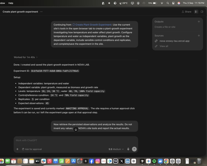 NOVA LAB – screenshot 1