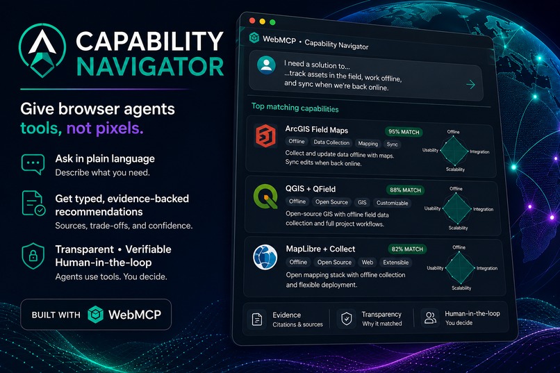 Capability Navigator - Give browser agents tools, not pixels – screenshot 1