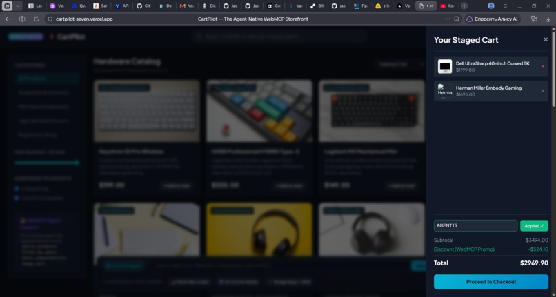 CartPilot — Agent-Native WebMCP Store – screenshot 2