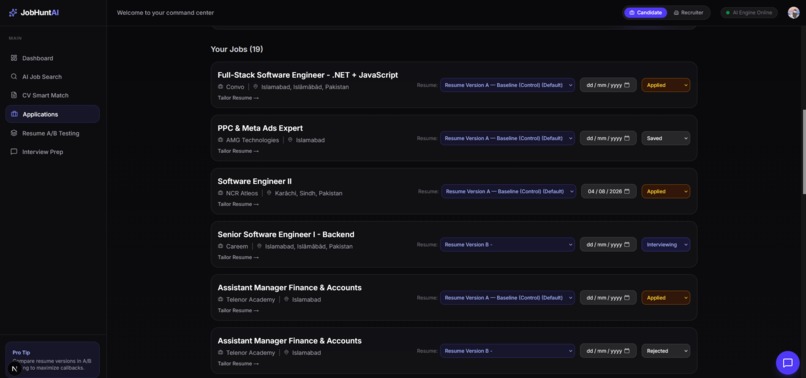 Job hunt AI – screenshot 9
