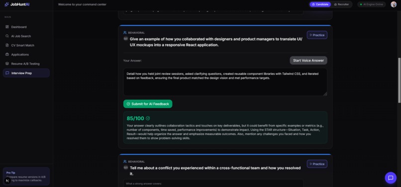 Job hunt AI – screenshot 4