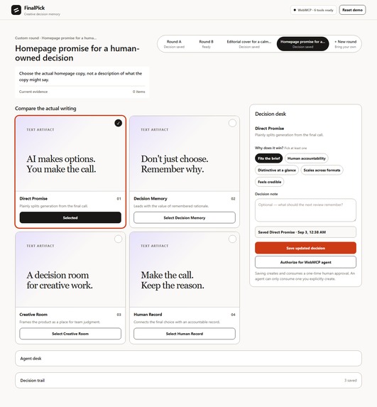 FinalPick – screenshot 1