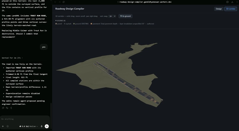 Roadway Design Compiler – screenshot 2