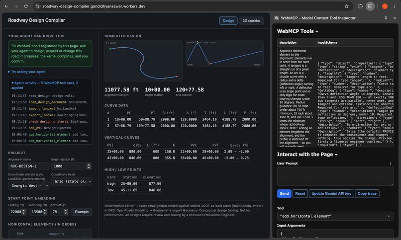 Roadway Design Compiler – screenshot 1