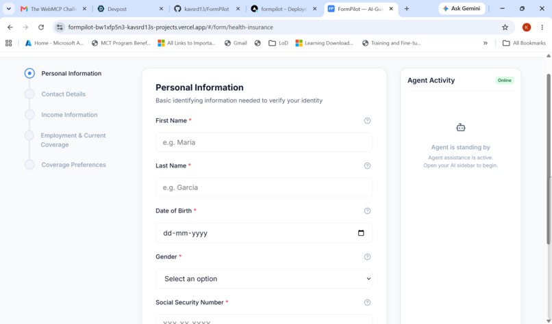 FormPilot – screenshot 1