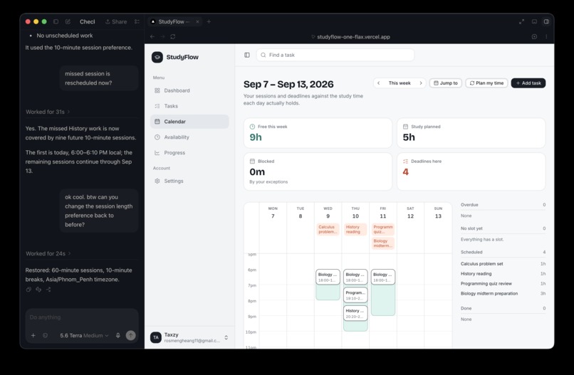 StudyFlow – screenshot 1