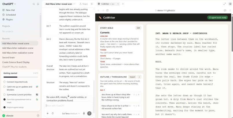 CoWriter – screenshot 1