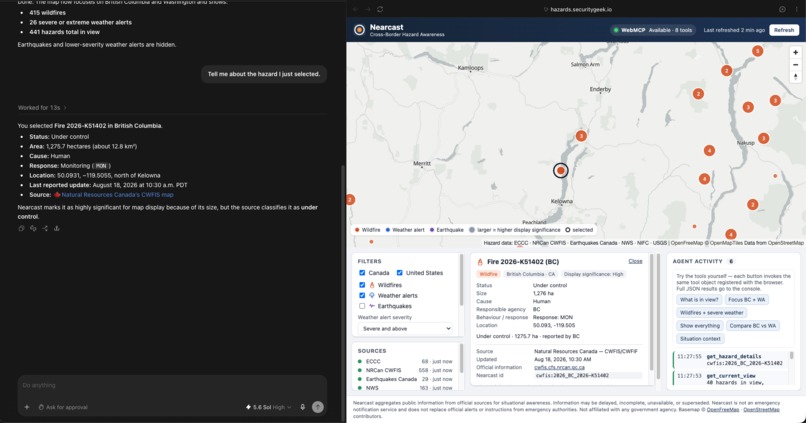 Nearcast WebMCP – screenshot 3