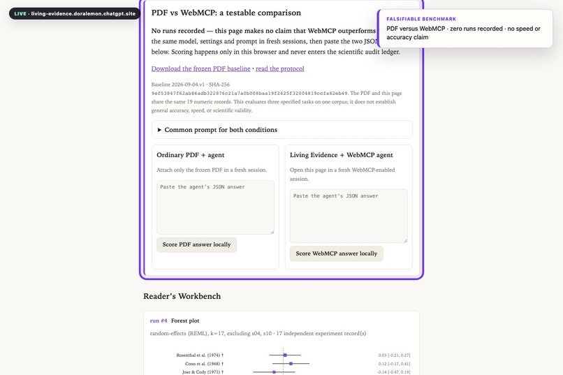 Living Evidence – screenshot 3