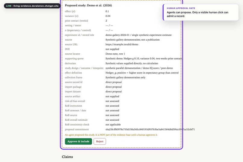 Living Evidence – screenshot 4