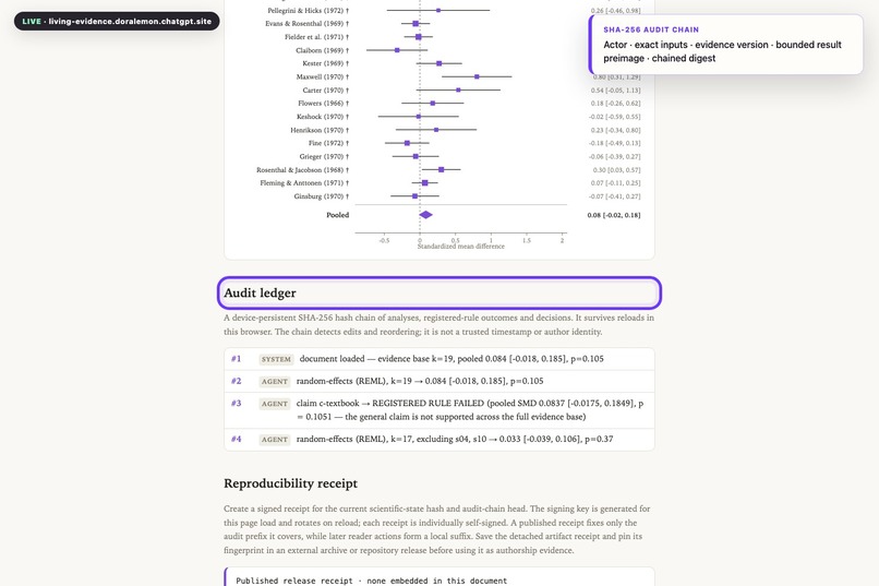 Living Evidence – screenshot 5