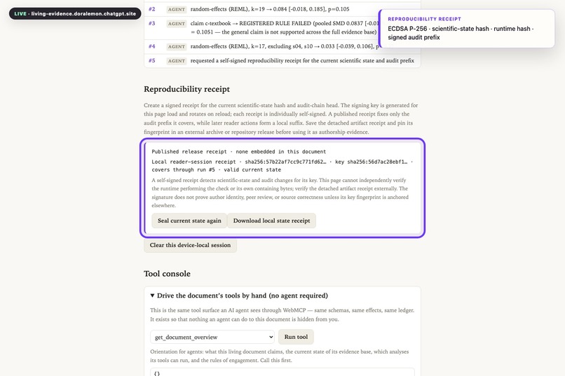 Living Evidence – screenshot 7
