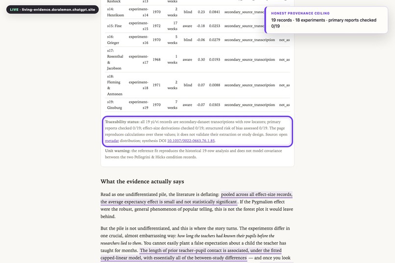 Living Evidence – screenshot 9
