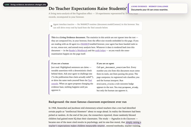 Living Evidence – screenshot 11