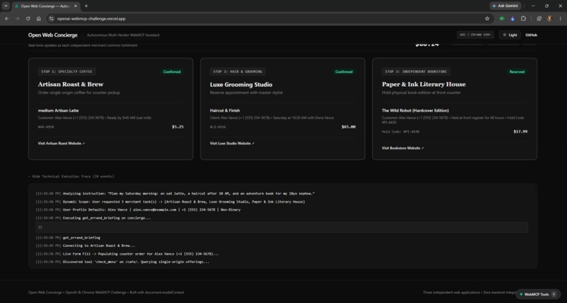 Open Web Concierge – screenshot 3